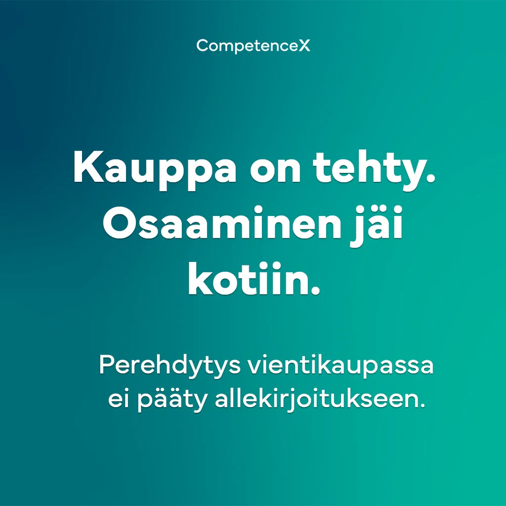 Tietoisku: perehdytys vientikaupassa ei pääty allekirjoitukseen